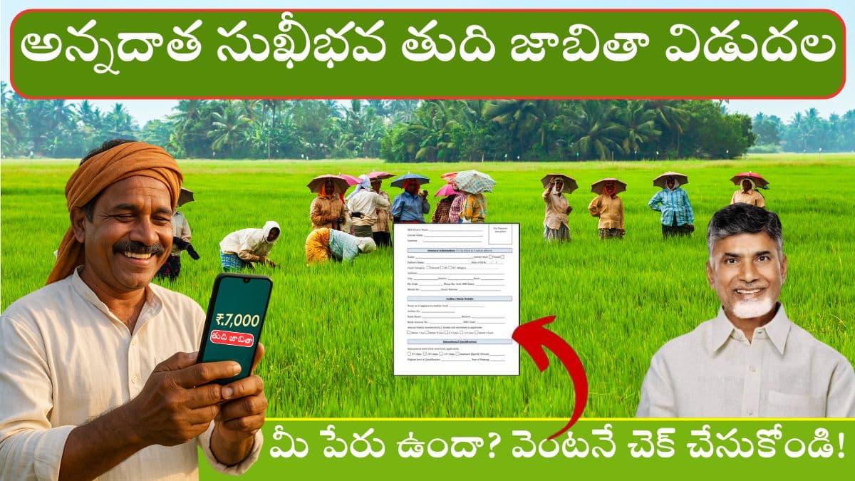 AP Annadata Sukhibhava Final List 2025 Released