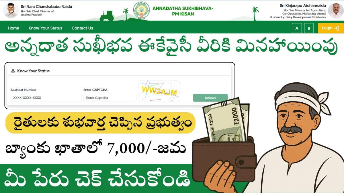 Annadata Sukhibhava e-kyc Exemption 2025